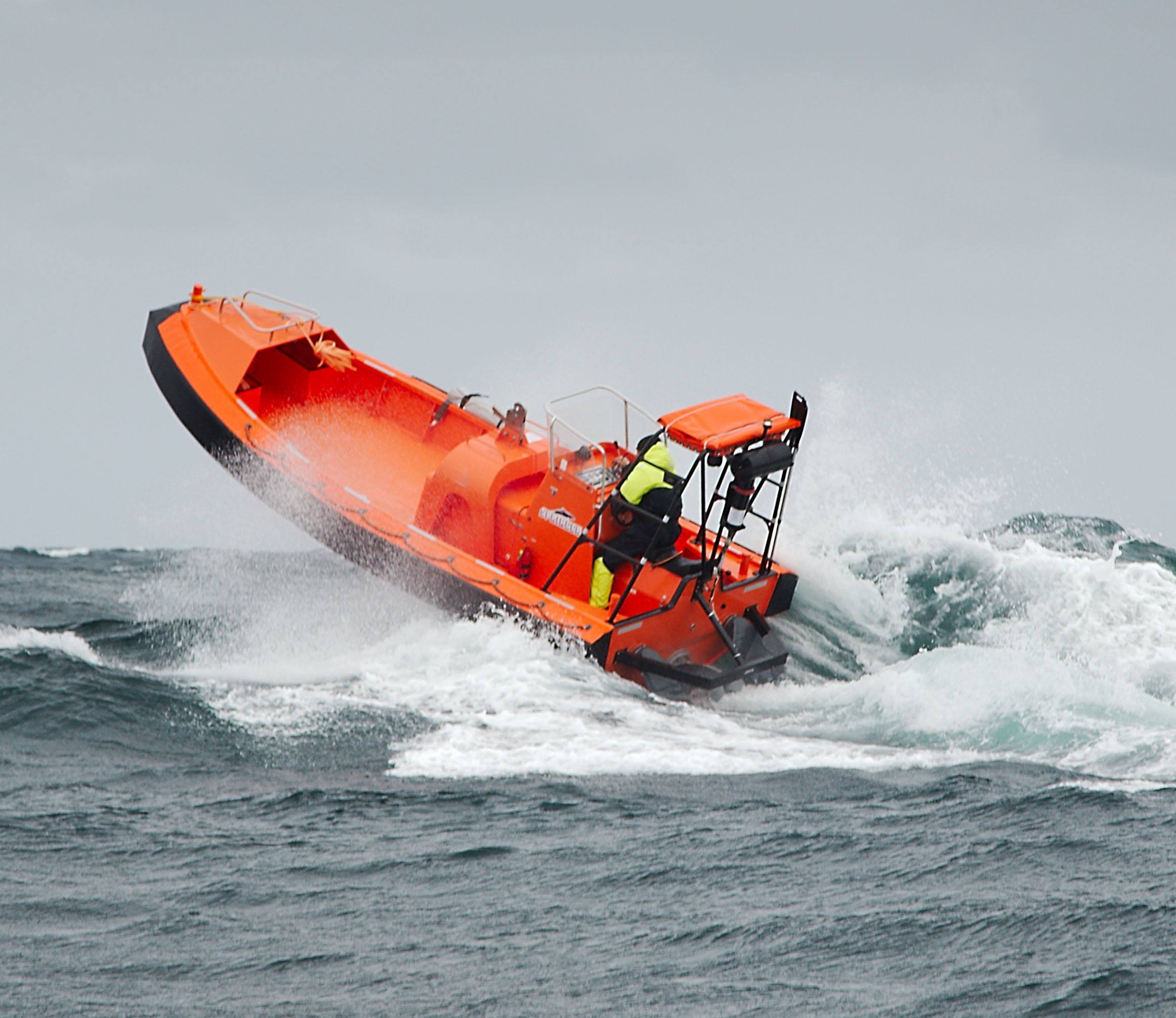 MOB-boat used for glider deployment