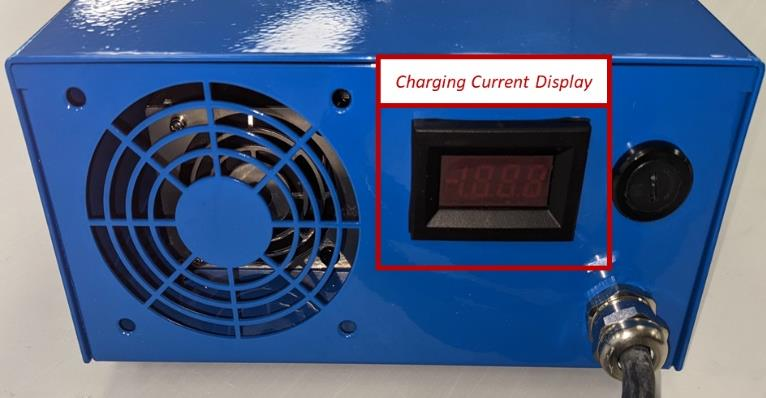 Charger current display